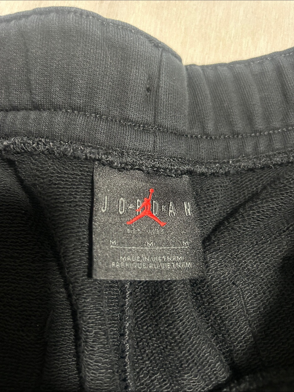 Jordan Black Athletic Cargo Shorts with Drawstring Waist - Picture 2 of 4